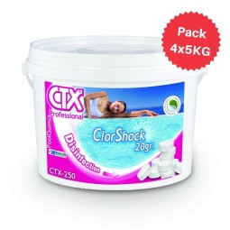 Tauletes de clor ràpid  CTX-250 ClorShock 20 gr