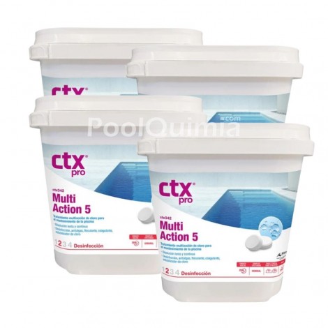 Tabletas cloro multiacción sin cobre CTX-342 MultiAction 200 gr. 