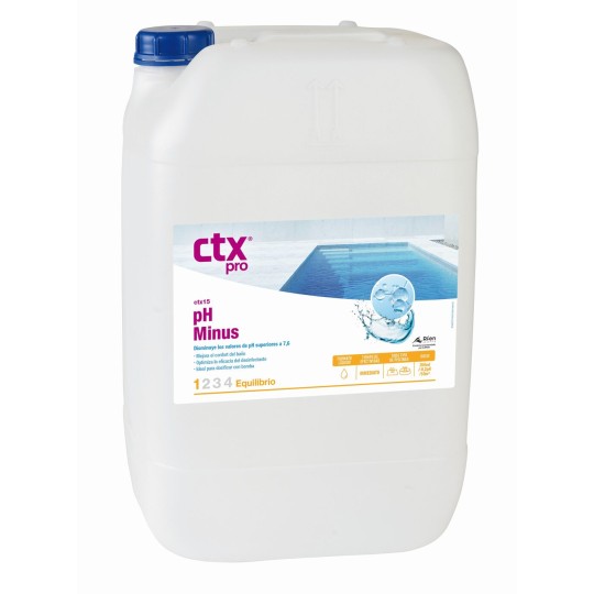 Minorador de pH líquido CTX-15 pH-  garrafa 20 litros